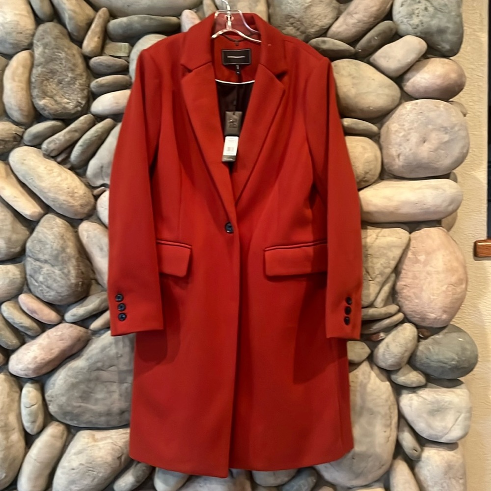 NWT BCBGMaxazria Women’s Peacoat - Burnt Orange - Size Medium